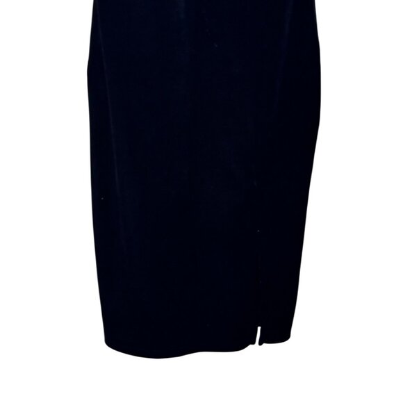 Forever 21 black velvet bodycon midi dress size S - Picture 4 of 7